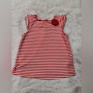 Janie and Jack Orange and White Striped Top